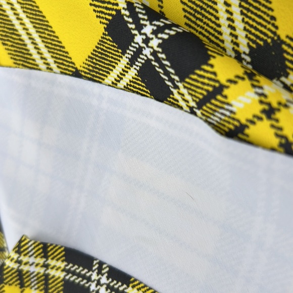 NWOT Blackmilk Tartan Yellow Skater Skirt ~ LIMTED Size XS - Picture 4 of 8